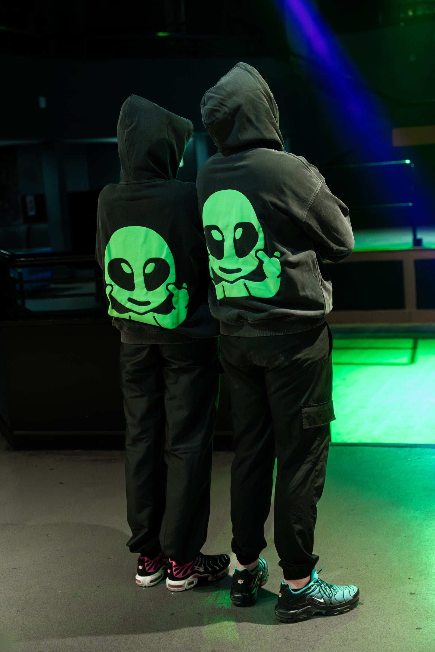 RETROSPECT Green Alien Hoodie