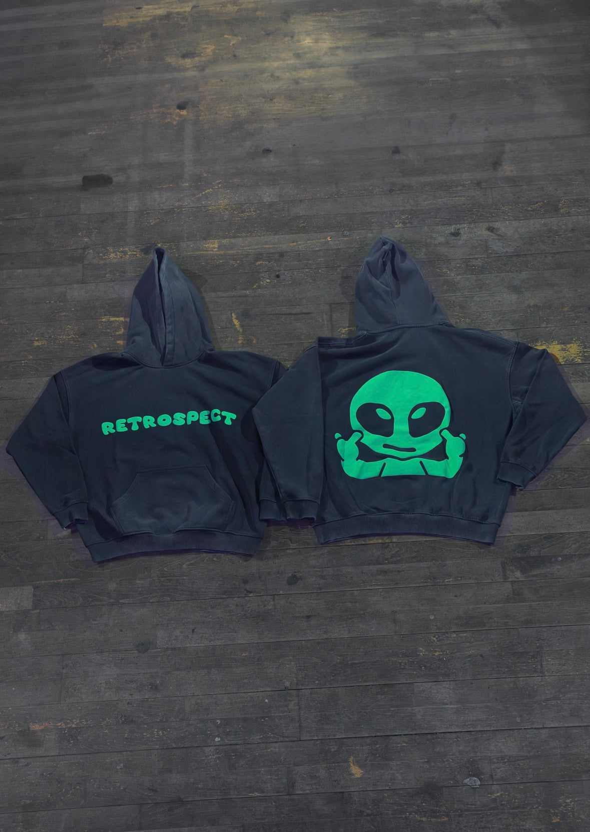 RETROSPECT Green Alien Hoodie
