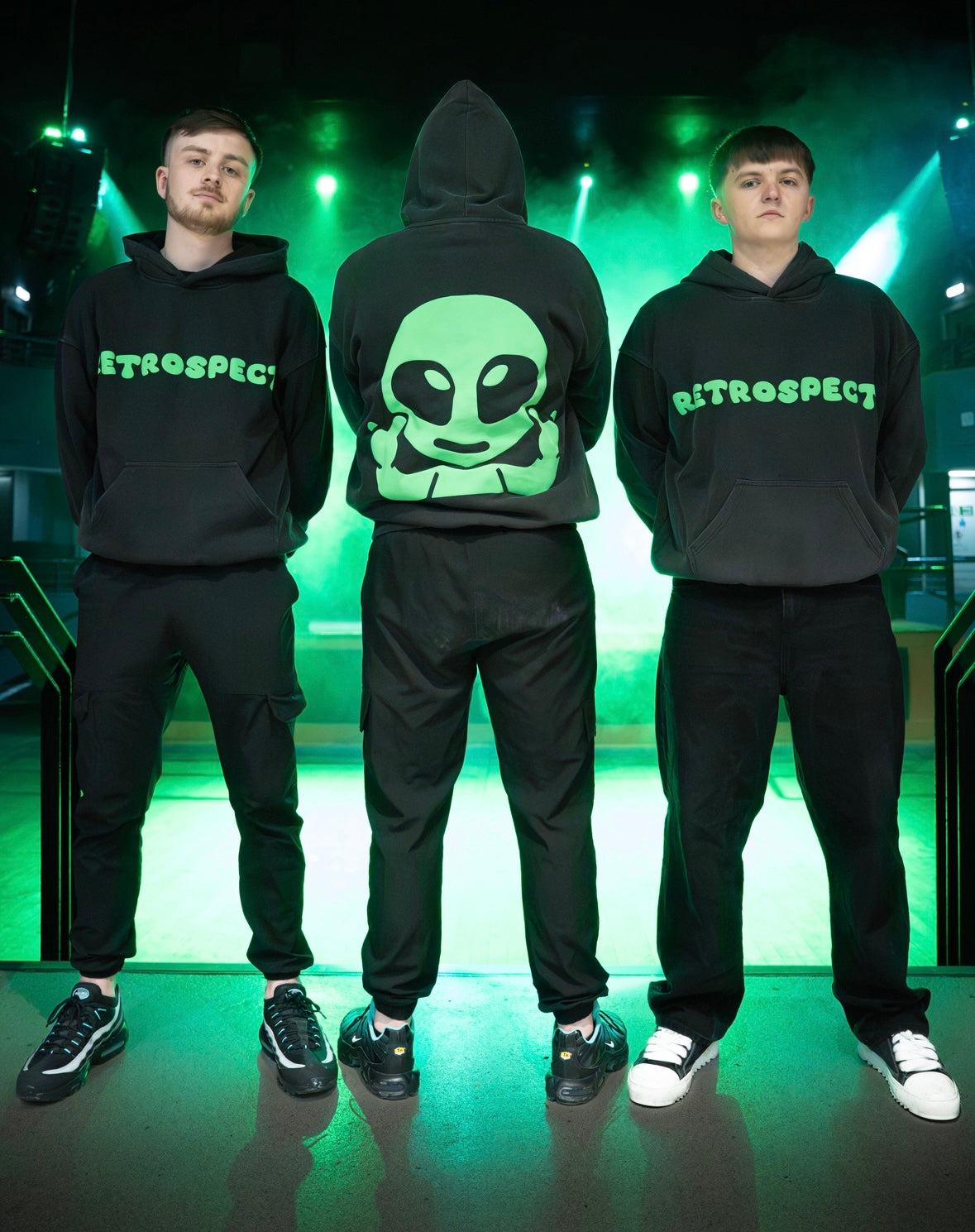 RETROSPECT Green Alien Hoodie